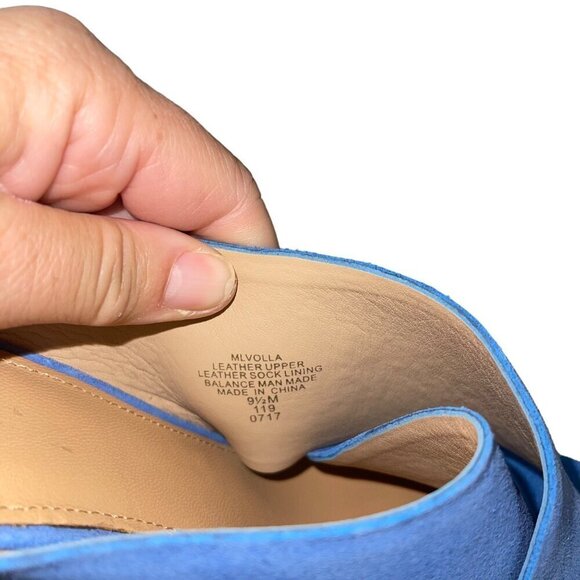 Marc Fisher Ltd Womens Mules Size 9.5 Blue Suede Volla Open Toe China - Picture 5 of 8